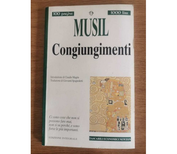 Congiungimenti - R. Musil - Newton - 1995 - AR