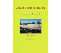 Corace e Tisia di Siracusa. Testimonianze e Frammenti di Ignazio Salvatore Conc