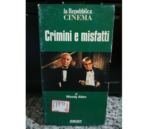 Crimini e misfatti vhs - 1989 - la repubblica cinema -F