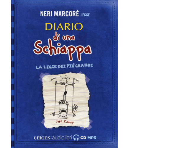 DIARIO DI UNA SCHIAPPA LA LEGGE DEI PIU' GRANDI di JEFF KINNEY - Emons, 2018