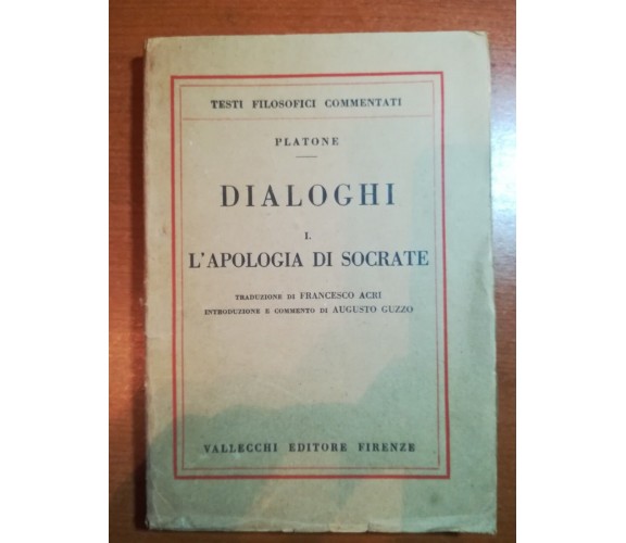 Dialoghi - Platone - Vallecchi - 1931  - M