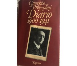 Diario 1900-1941 di Giuseppe Prezzolini,  1978,  Rusconi