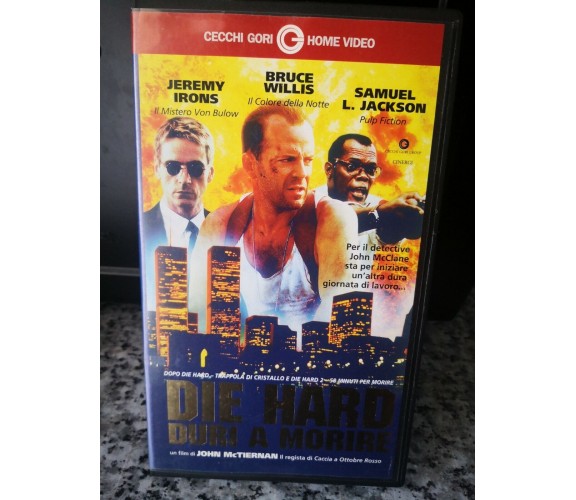 Die Hard - duri a morire - vhs -1995 - Cecchi Gori home video -F