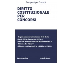 Diritto Costituzionale per Concorsi di Luca Annunziata, Antonio Ruocco,  2021,  