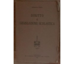 Diritto e legislazione scolastica - Ermanno Renda - A.Armando,1958 - A