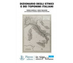 Dizionario degli etimi e dei toponimi italiani, Teresa Cappello, Carlo Taglia