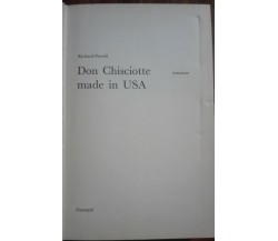 Don Chisciotte made in Usa 1°EDIZIONE - Richard Powell - Garzanti,1968 - A