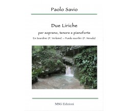 Due liriche. Per soprano, tenore e pianoforte. En sourdine (P. Verlaine) - Puedo