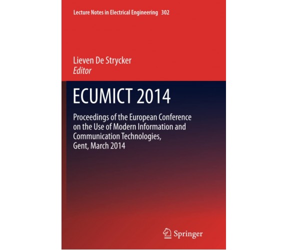 ECUMICT 2014 - Lieven Strycker - Springer, 2016