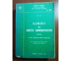 Elementi di diritto amministrativo - AA.VV. - Simone - 1985 - M