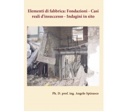 Elementi di fabbrica. Fondazioni: casi reali d’insuccesso. Indagini in sito di A