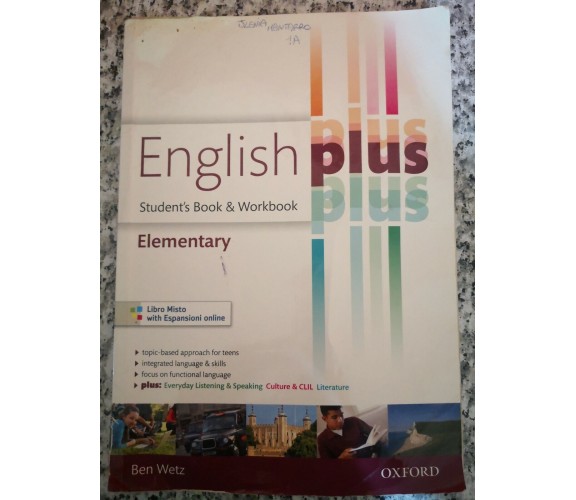 English plus  di Ben Wetz,  2011,  Oxford University Press -F