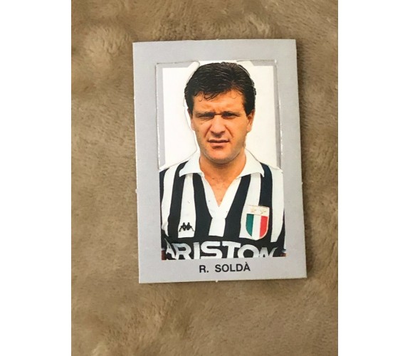 Figurina fustellata R. Soldà Juventus sorpresa patatine anni 80 di Aa.vv.,  1980