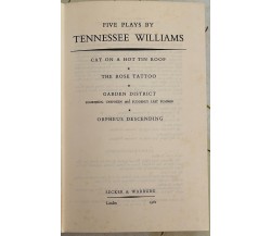 Five Plays by Tennesse Williams di Tennesse Williams, 1962, Secker & Warburg