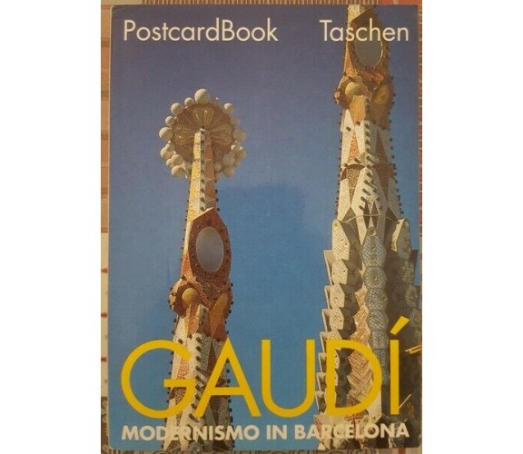 GAUDI’ - MODERNISMO IN BARCELONA 1992 postcardbook Taschen - ER