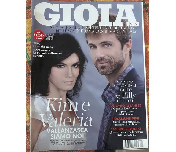 Gioia n. 3/2011 di Aa.vv., 2011, Hearst Magazines Italia