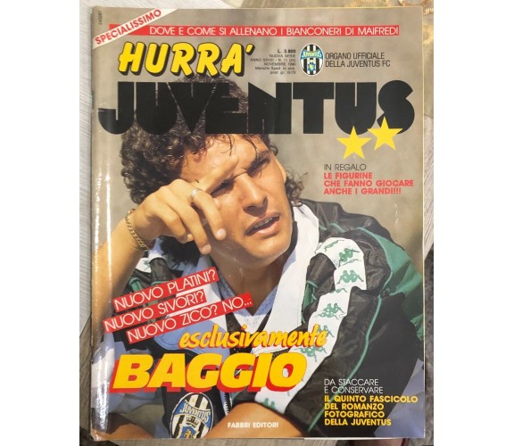 Hurrà Juventus n. 11/1990 di Juventus F.c.,  1990,  Fabbri Editori