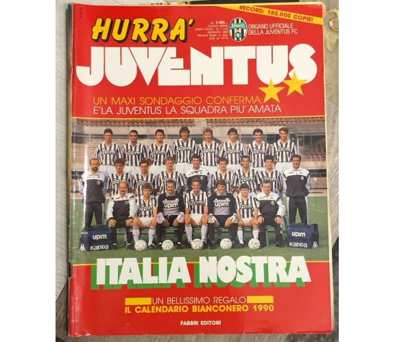 Hurrà Juventus n. 1/1990 di Juventus F.c.,  1990,  Fabbri Editori