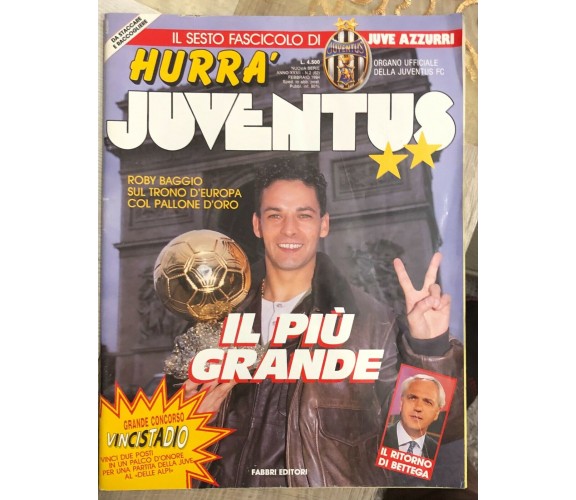 Hurrà Juventus n. 2/1994 di Juventus F.c.,  1994,  Fabbri Editori