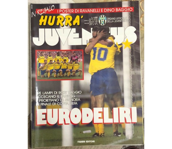 Hurrà Juventus n. 5/1993 di Juventus F.c.,  1993,  Fabbri Editori