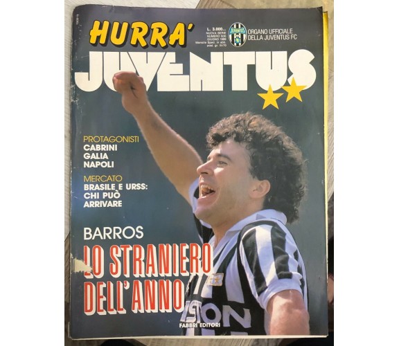 Hurrà Juventus n. 6/1989 di Juventus F.c.,  1989,  Fabbri Editori