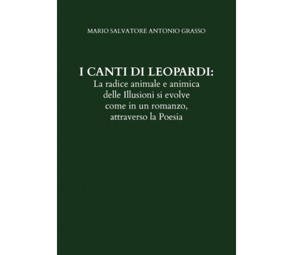 I CANTI DI LEOPARDI: La radice animale e animica delle Illusioni si evolve come 