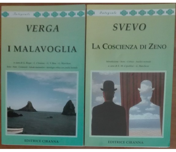 I Malavoglia; La Coscienza di Zeno - Verga, Svevo - Ciranna,2000 - A