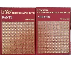 I giganti: Ariosto e Dante, 1968,  Mondadori  - ER