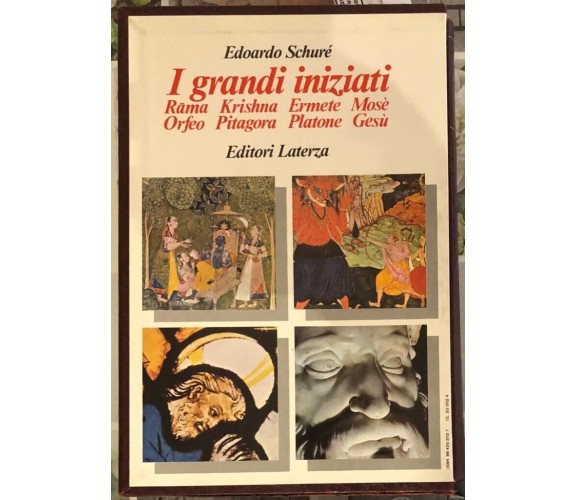  I grandi iniziati Cofanetto con 3 volumi di Édouard Schuré, 1987, Laterza