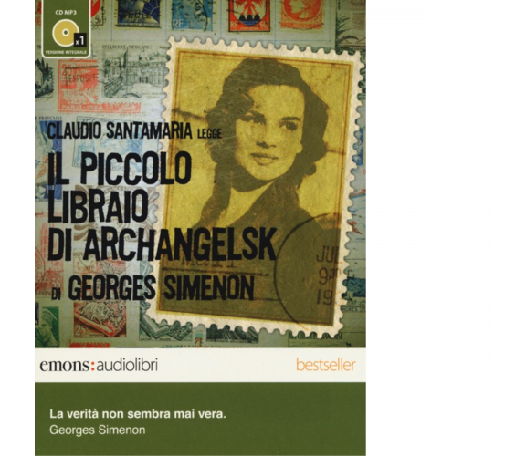 IL PICCOLO LIBRAIO DI ARCHANGELSK di GEORGES SIMENON - Emons,2013