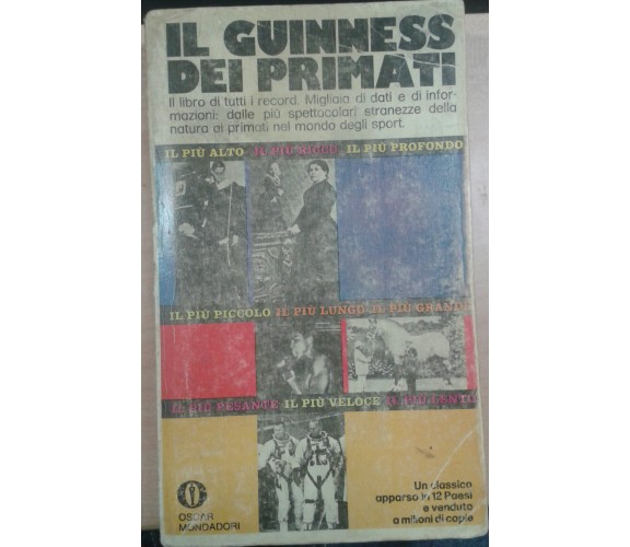 Il Guinnes dei primati - AA.VV -  Mondadori - 1971 - M