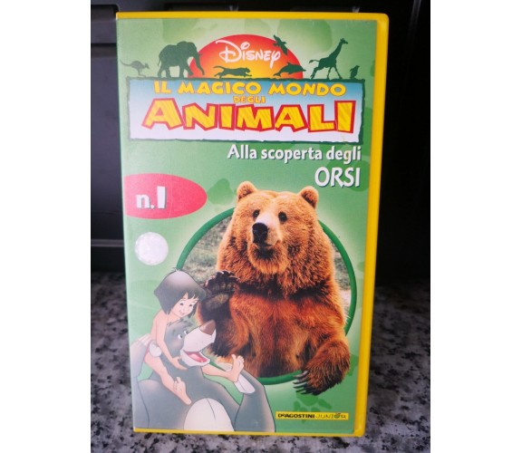 Il magico mondo degli animali- alla scoperta degli orsi -vhs- 1998 - disney  -F