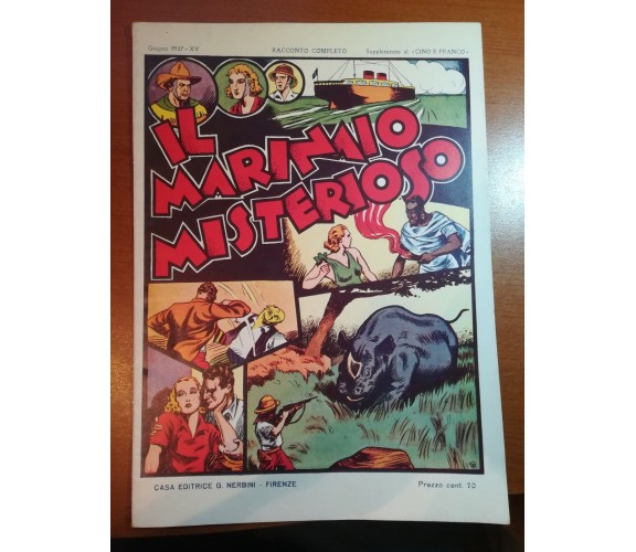 Il marinaio misterioso - Cino e Franco - Nerbini - 1937 - M