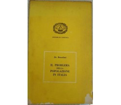 Il problema della popolazione in Italia  di De Benedetti,  1954 - ER