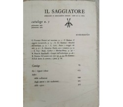 Il saggiatore: catalogo n. 5 (primavera 1961-primavera 1962) - ER