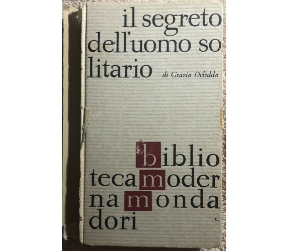 Il segreto dell’uomo solitario di Grazia Deledda,  1964,  Mondadori