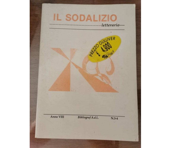 Il sodalizio letterario - AA. VV. - 1994 - AR