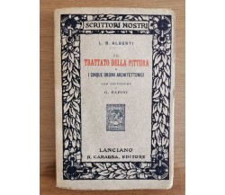 Il trattato della pittura - L.B. Alberti - Carrabba editore - 1913 - AR