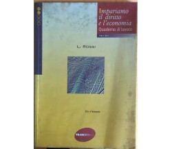 Impariamo il diritto e l'economia, quaderno di lavoro di L.Rossi, 1997, Tramonta