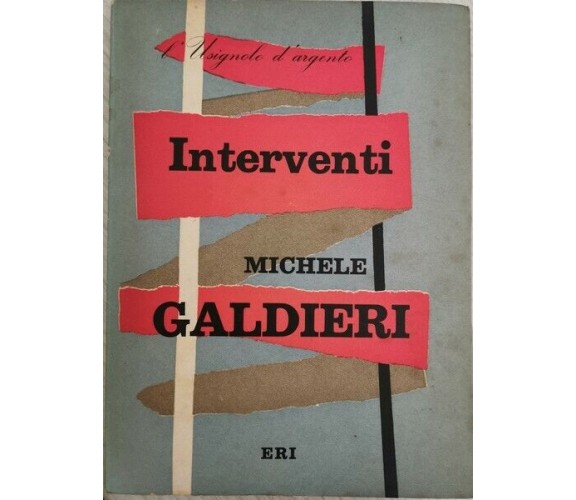 Interventi di Michele Galdieri,  1956,  Eri - ER