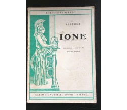 Ione - Platone,  Carlo Signorelli Editore - P