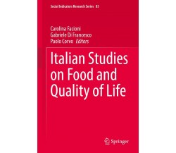 Italian Studies on Food and Quality of Life - Carolina Facioni  - Springer, 2022