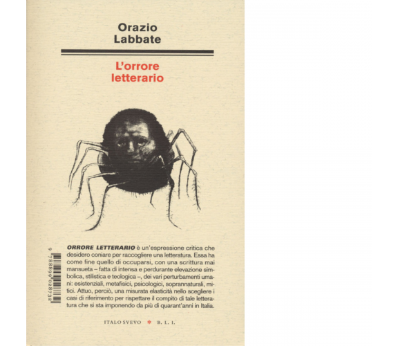 L' orrore letterario di Orazio Labbate - Italo Svevo, 2022