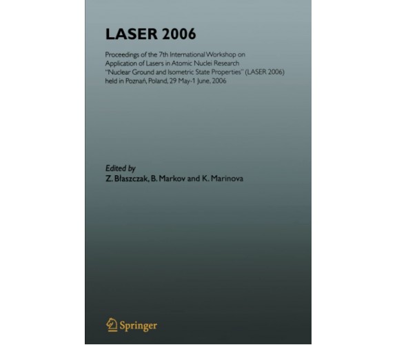 LASER 2006 - K. Marinova - Springer, 2010