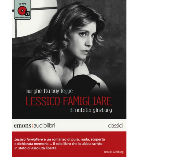 LESSICO FAMIGLIARE di GINZBURG, NATALIA - Emons edizioni, 2013