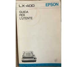 LX-400 EPSON Guida per l’utente, Epson