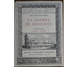 La Guerra di Giugurta - Crispo - Società tipografica modenese,1936 - A