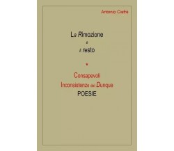 La Rimozione e il resto * Consapevoli Inconsistenze del Dunque. Poesie Raccolta 