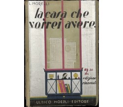 La casa che vorrei avere. di L. Morelli, 1933, Ulrico Hoepli Editore Milano