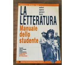 La letteratura, manuale dello studente - AA. VV. - Mondadori - 1999 - AR